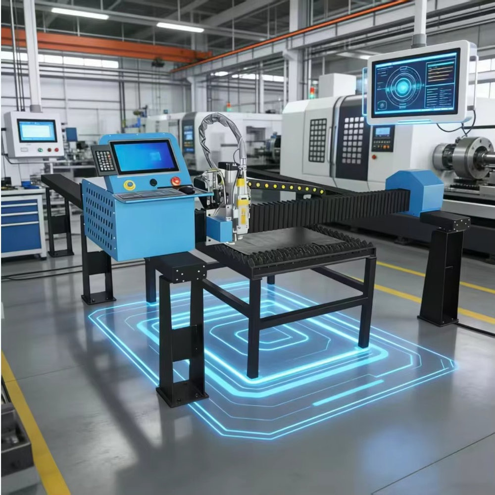 Industrial Fiber Laser Cutting Machine - เครื่องตัดเลเซอร์ไฟเบอร์อัตโนมัติแบบเคลื่อนย้ายได้สำหรับงานอุตสาหกรรม พร้อมระบบ Hiwin ความเร็วสูง สำหรับตัดโลหะ