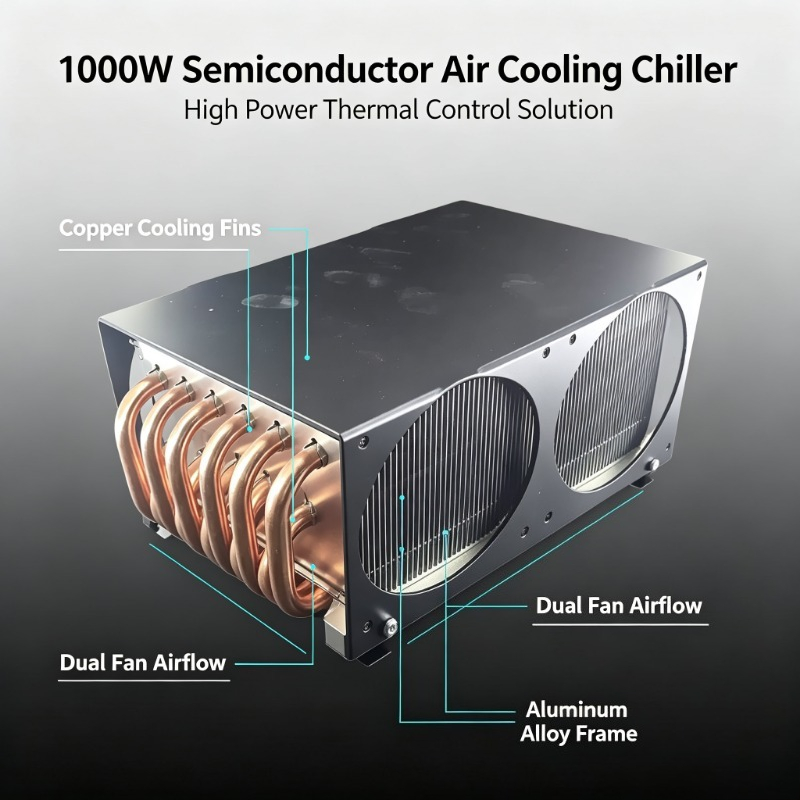 Laser Industrial Chiller - เครื่องทำความเย็นแบบเพลเทียร์ 1000W สำหรับอุตสาหกรรม ใช้กับเลเซอร์ ลิโทกราฟี อุปกรณ์ทางการแพทย์