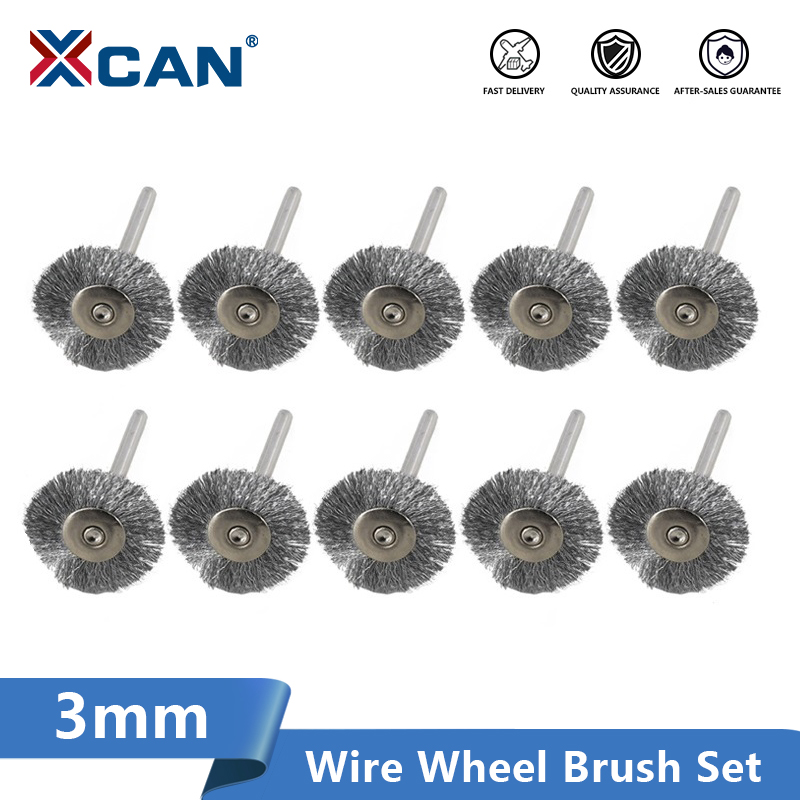 Cnc Router Bit - ชุดแปรงล้อ XCAN 10 ชิ้น ขนาด 22