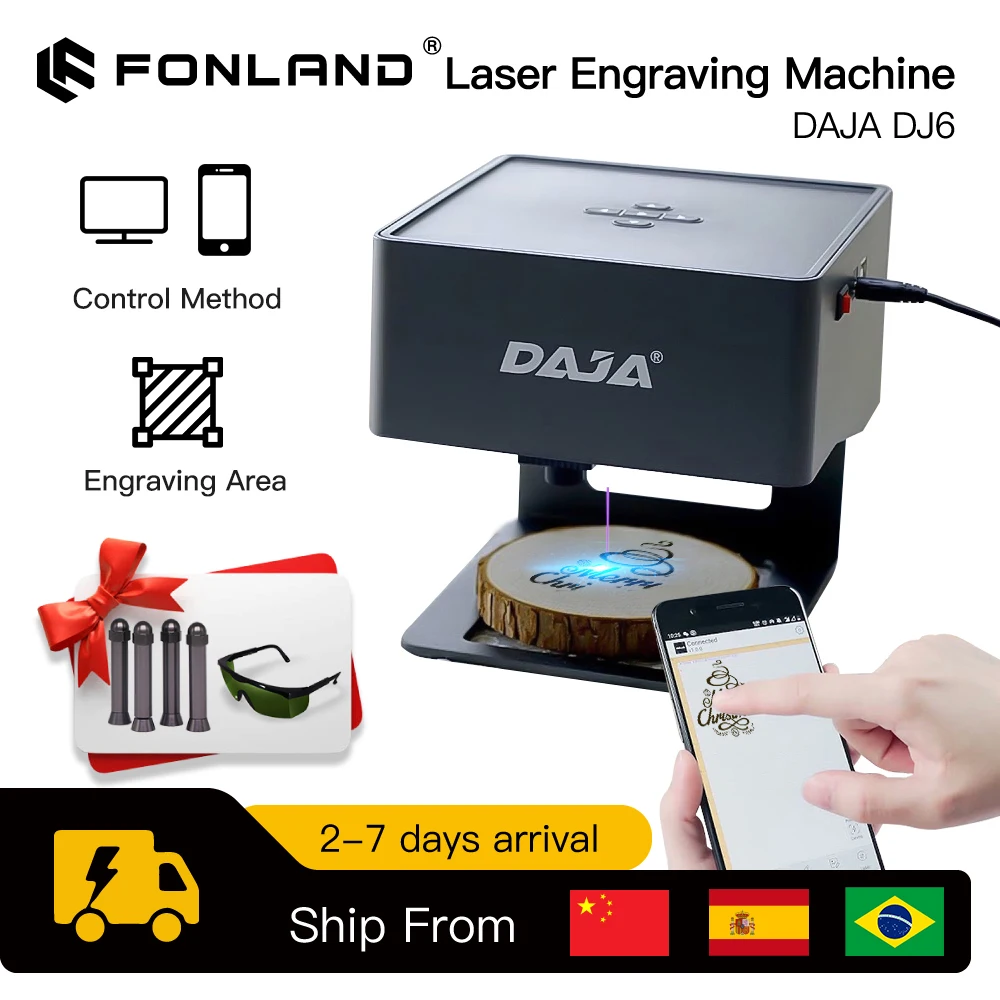 Industrial Handheld Laser Engraver - Daja เครื่องแกะสลักเลเซอร์ CNC DJ6 mesin grafir