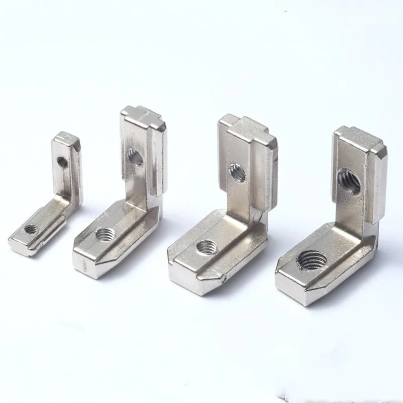 Aluminum T-Slot Profile - 10 ชิ้น ตัวเชื่อมมุมรูปตัว L สำหรับโปรไฟล์อะลูมิเนียมแบบ T-Slot