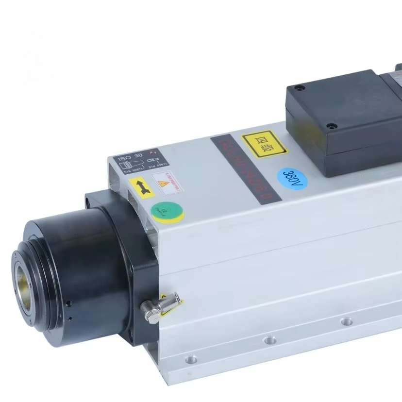 Cnc Spindle Motor - เครื่องมือกลซีเอ็นซีความแม่นยำสูง 6 กิโลวัตต์ ISO30 มอเตอร์แกนหมุนระบายความร้อนด้วยอากาศ ATC
