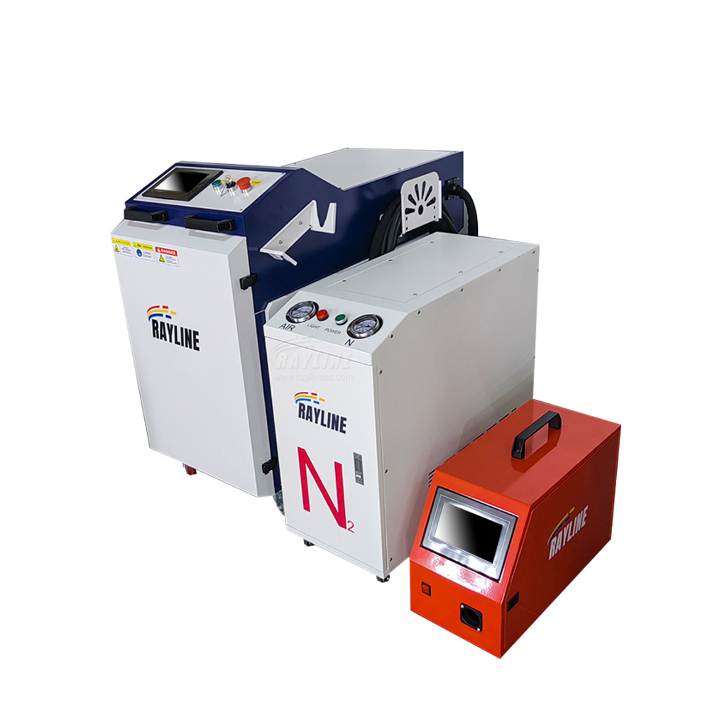 Laser Industrial Chiller - เครื่องเชื่อมเลเซอร์แบบมือถือสำหรับงานอุตสาหกรรม พร้อมเครื่องผลิตไนโตรเจน PSA และเครื่องทำน้ำเย็นในตัว สำหรับเชื่อมแผ่นโลหะ -