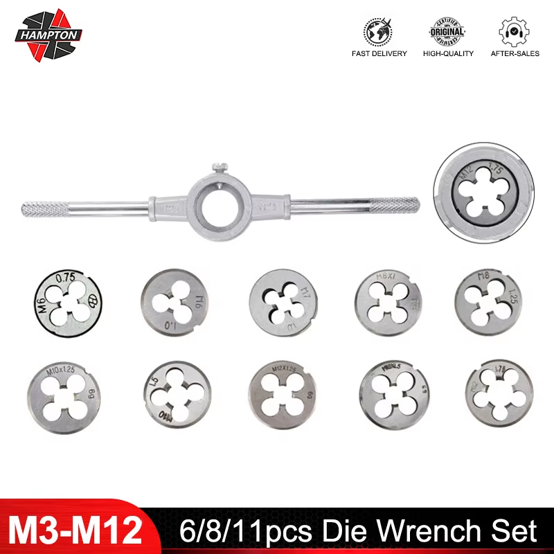 Cnc Router Bit - Hampton 6Pcs/8Pcs/11Pcsด้ายชุดประแจM3 M4 M5 M6 M7