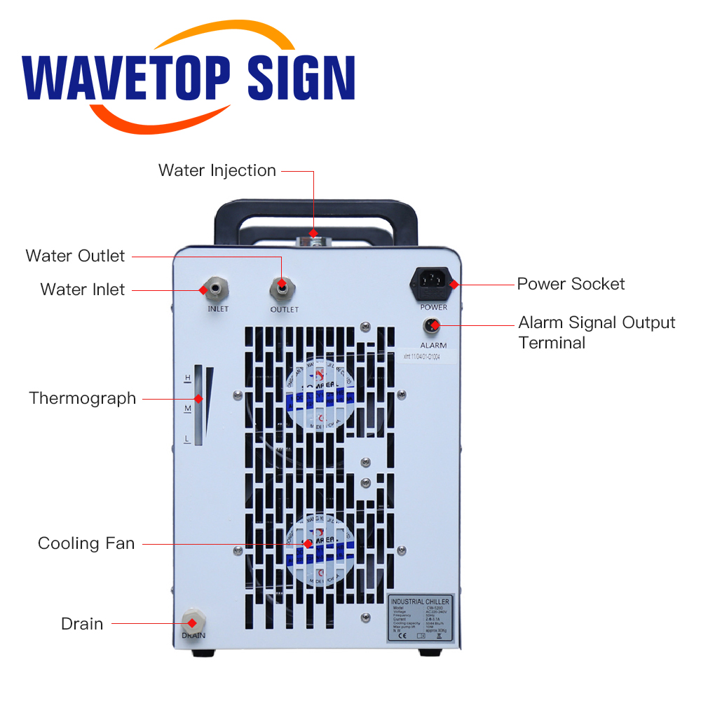 เครื่องทำความเย็นอุตสาหกรรม Wa - Laser Industrial Chiller บทวิจารณ์และราคา
