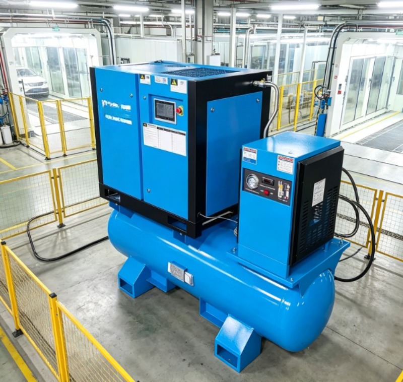 เครื่องอัดอากาศแบบสกรูชนิดแยกส - Industrial Laser Types บทวิจารณ์และราคา