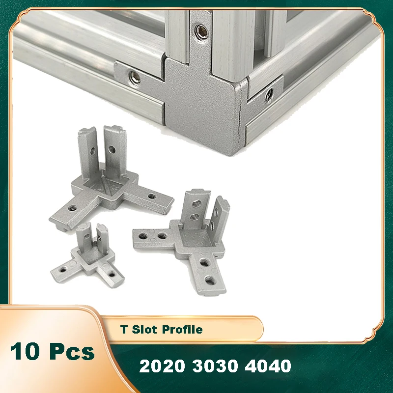 10 ชิ้น ตัวเชื่อมต่อมุม 3 ทาง  - Aluminum T-Slot Profile บทวิจารณ์และราคา