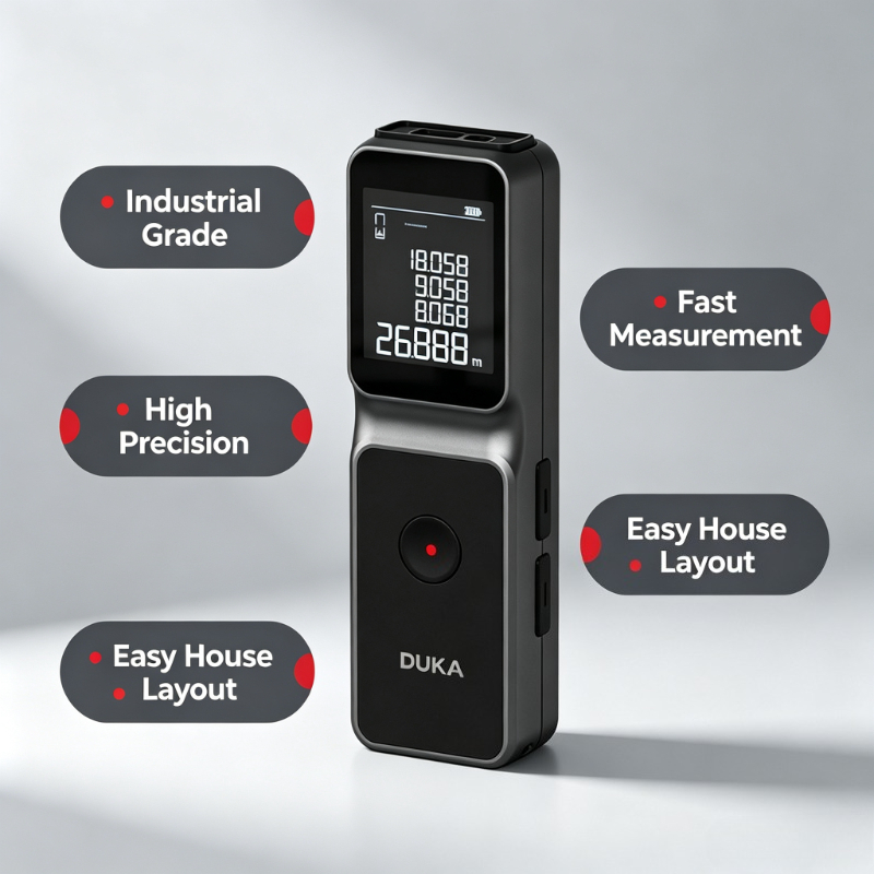 เครื่องวัดระยะด้วยเลเซอร์ DUKA - Industrial Laser Measuring Device บทวิจารณ์และราคา