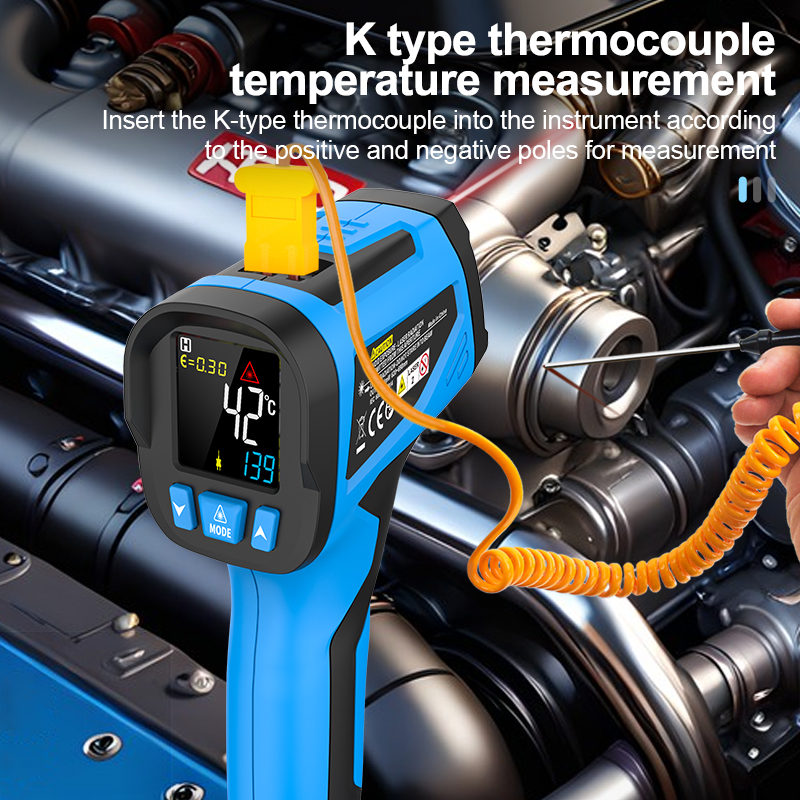 -40~800 ° เครื่องวัดอุณหภูมิอิ - Industrial Laser Types บทวิจารณ์และราคา