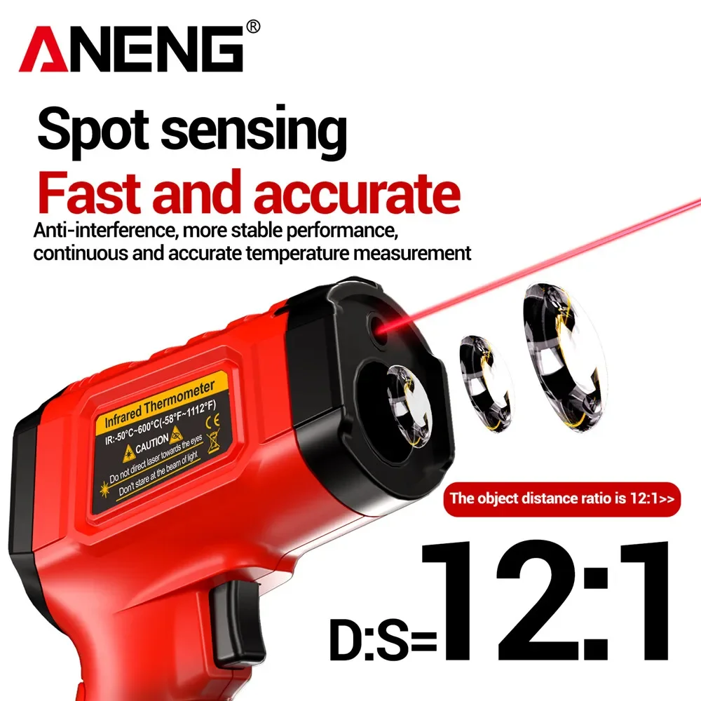 ANENG เครื่องวัดอุณหภูมิอินฟรา - Industrial Laser Blaster บทวิจารณ์และราคา