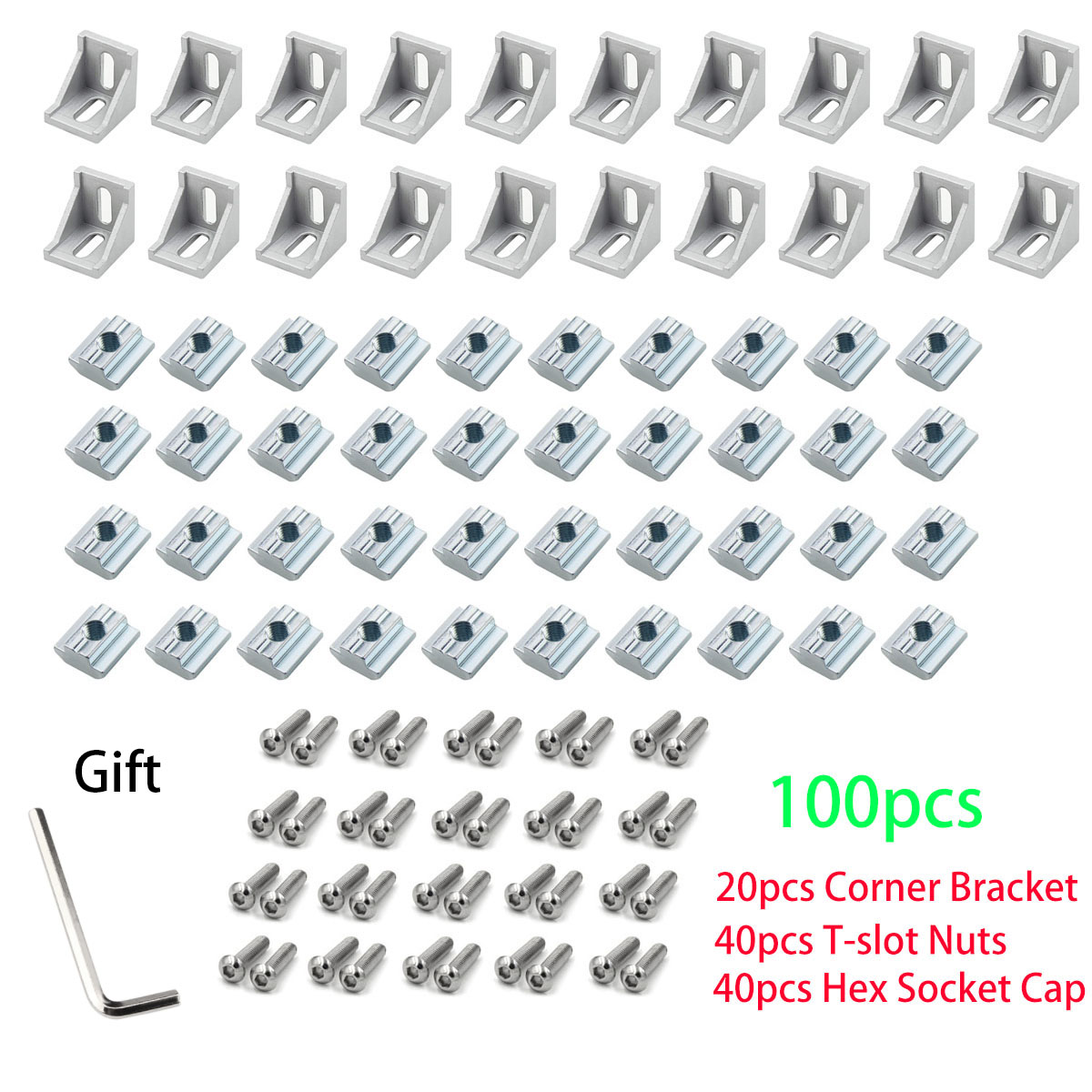 100pcs 2020 โปรไฟล์อลูมิเนียมช - Aluminum T-Slot Profile บทวิจารณ์และราคา