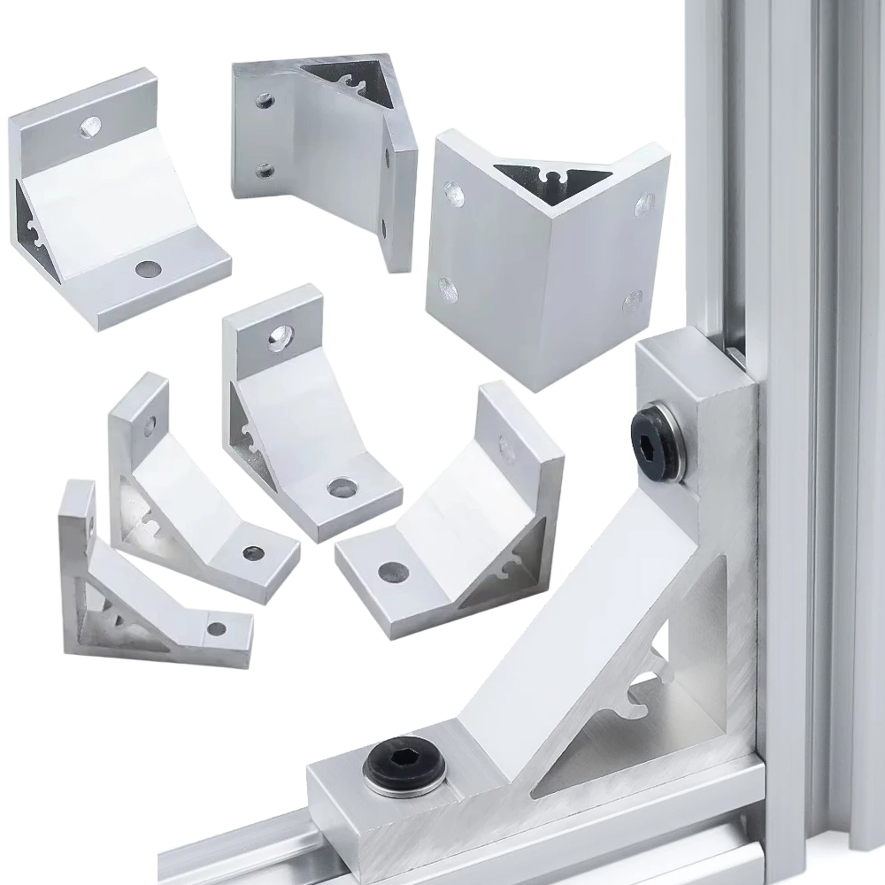 4 ชิ้น 90 องศามุมมุม 2020 3030 - Aluminum T-Slot Profile บทวิจารณ์และราคา