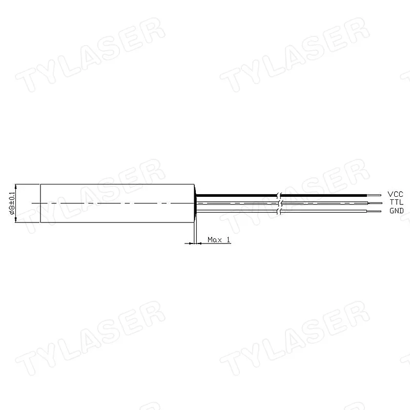 โมดูลเลเซอร์ TTL ภายนอก 8 มม.  - Industrial Grade Laser Pointer บทวิจารณ์และราคา